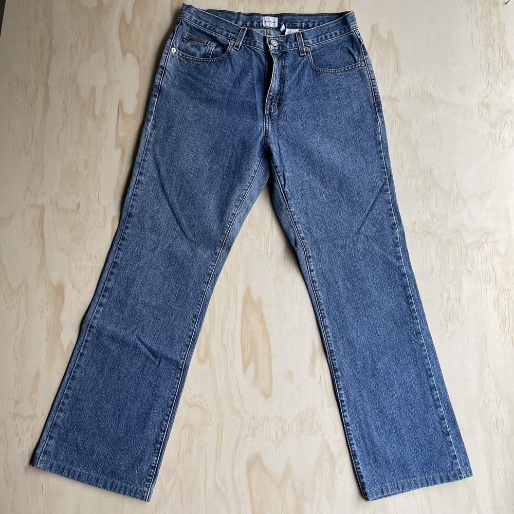 Vintage‎ 90s Calvin Klein Jeans Womens 8 Stone Wash Blue Bootcut Calvin Denim
